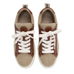 Chloe Linen Calfskin Lauren Sneakers - Size 8 / 38 (SHF-0nouT4)