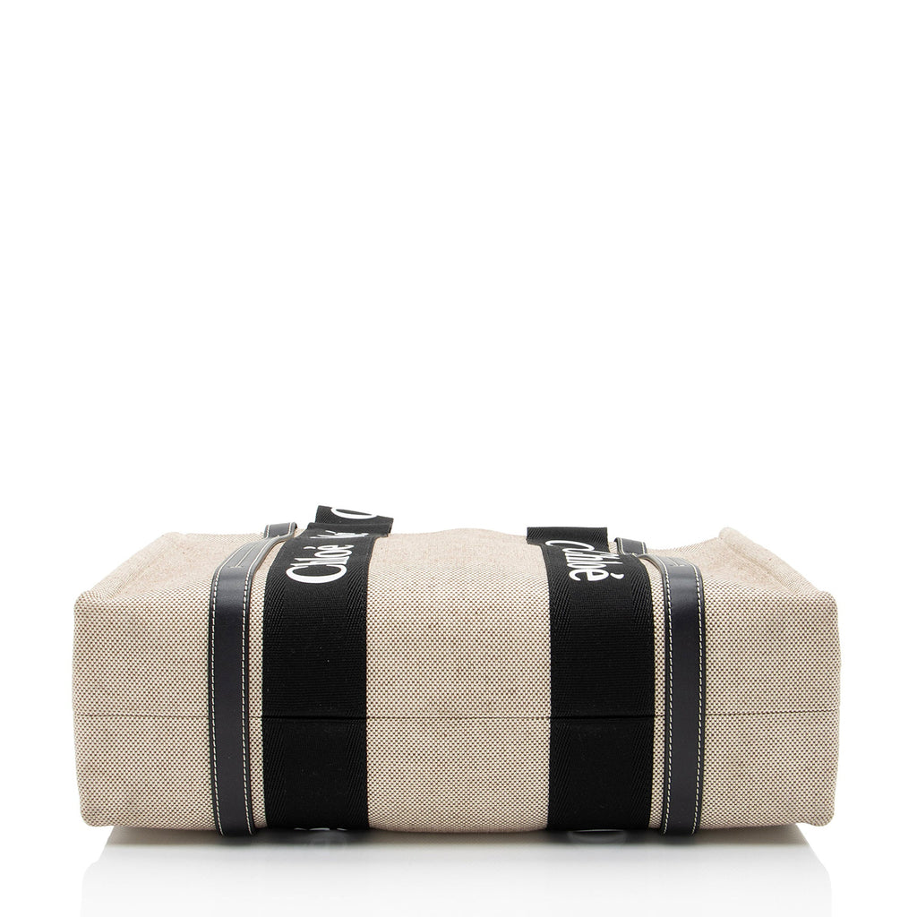 Chloe Canvas Woody Medium Tote