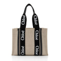 Chloe Canvas Woody Medium Tote