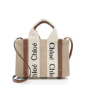 Chloe Linen Canvas Woody Mini Tote
