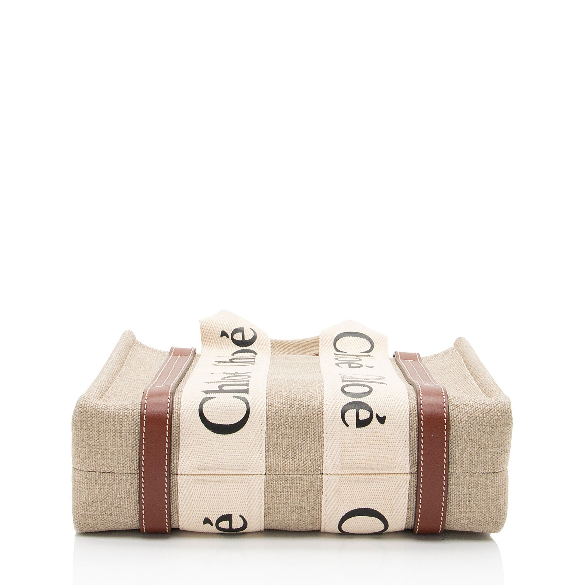 Chloe Linen Canvas Woody Small Tote