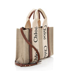 Chloe Linen Canvas Woody Small Tote