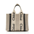 Chloe Linen Canvas Woody Small Tote