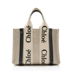 Chloe Linen Canvas Woody Small Tote