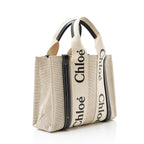 Chloe Linen Canvas Woody Small Tote