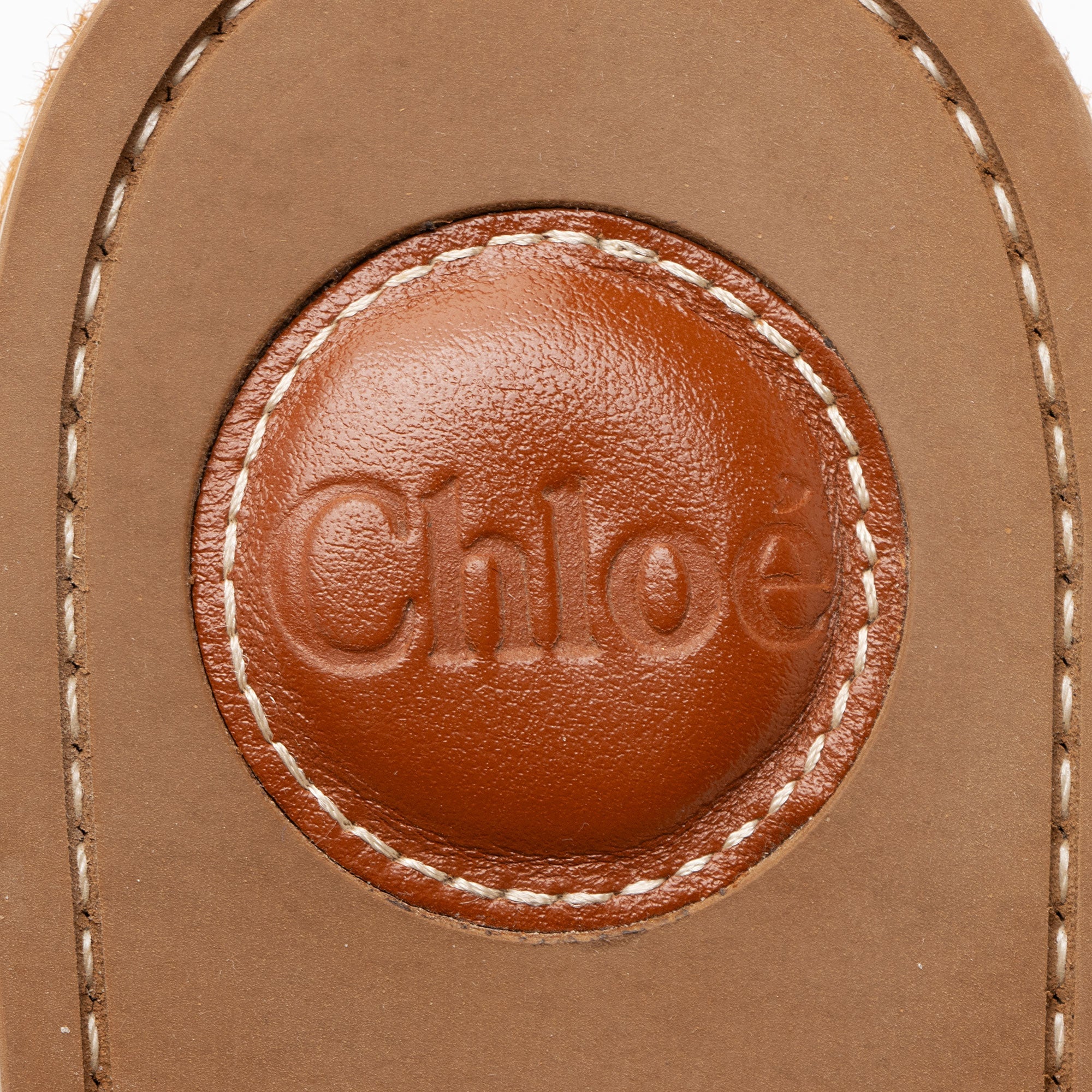 Chloe Linen Woody Wedge Espadrilles - Size 7 / 37