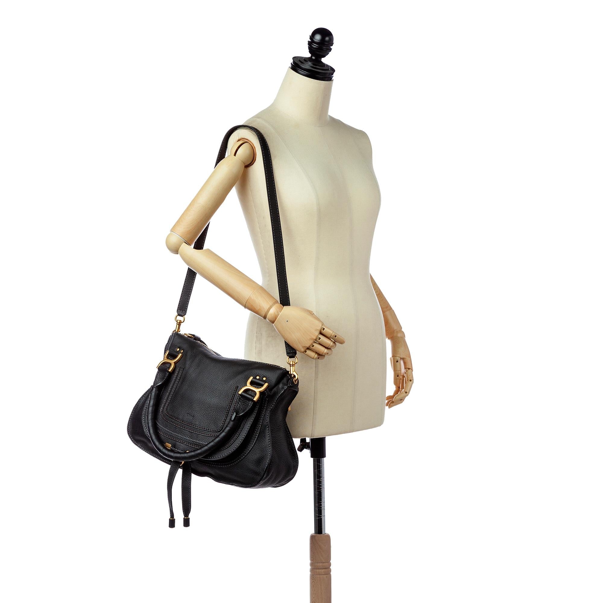 Chloe Marcie Leather Satchel (SHG-25956)