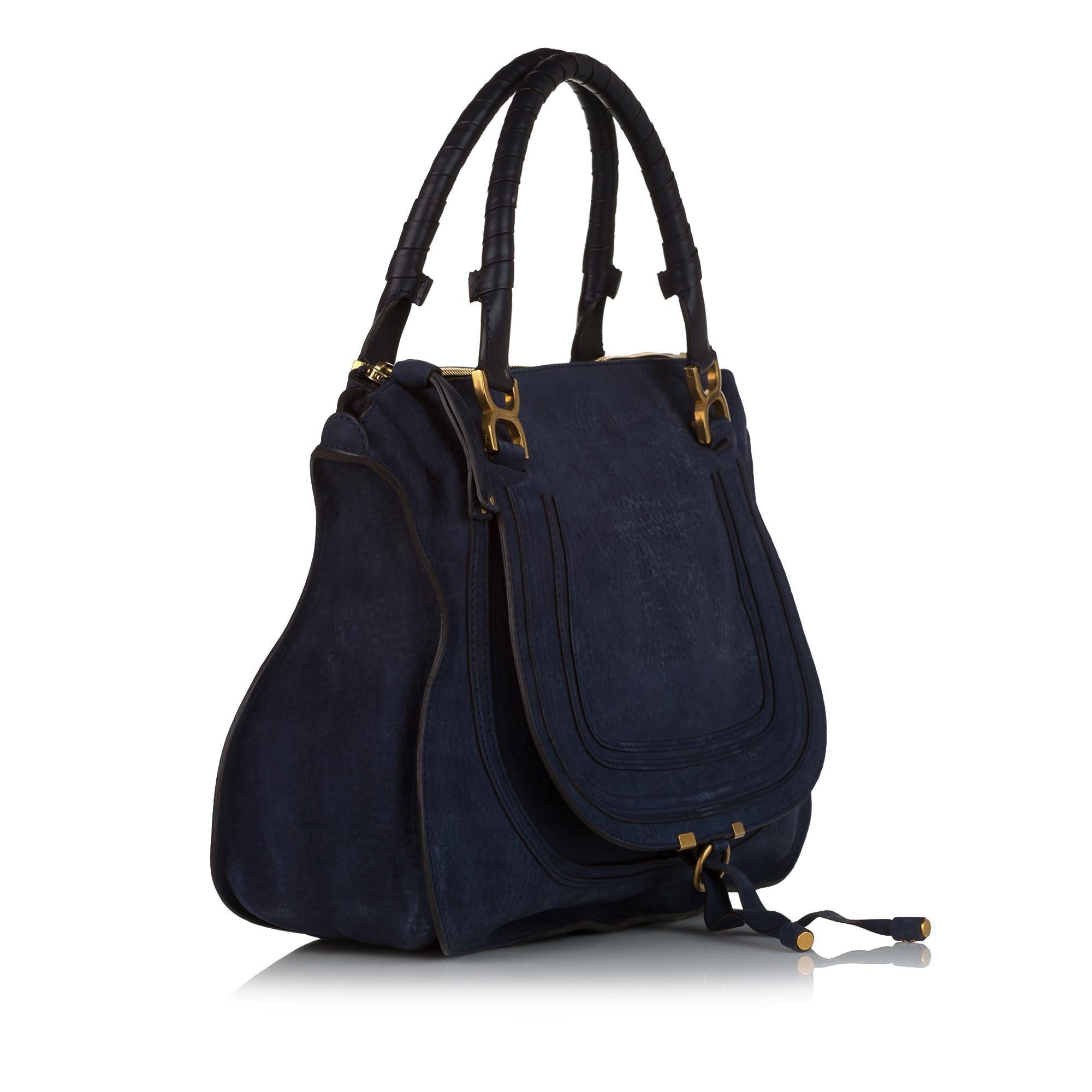 Chloe Marcie Leather Tote Bag (SHG-33732)