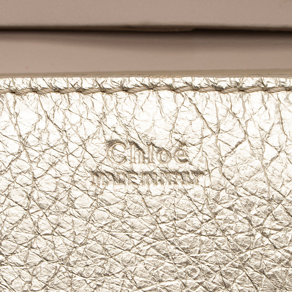 Chloe Metallic Lambskin Drew Mini Shoulder Bag (SHF-y08HVC)