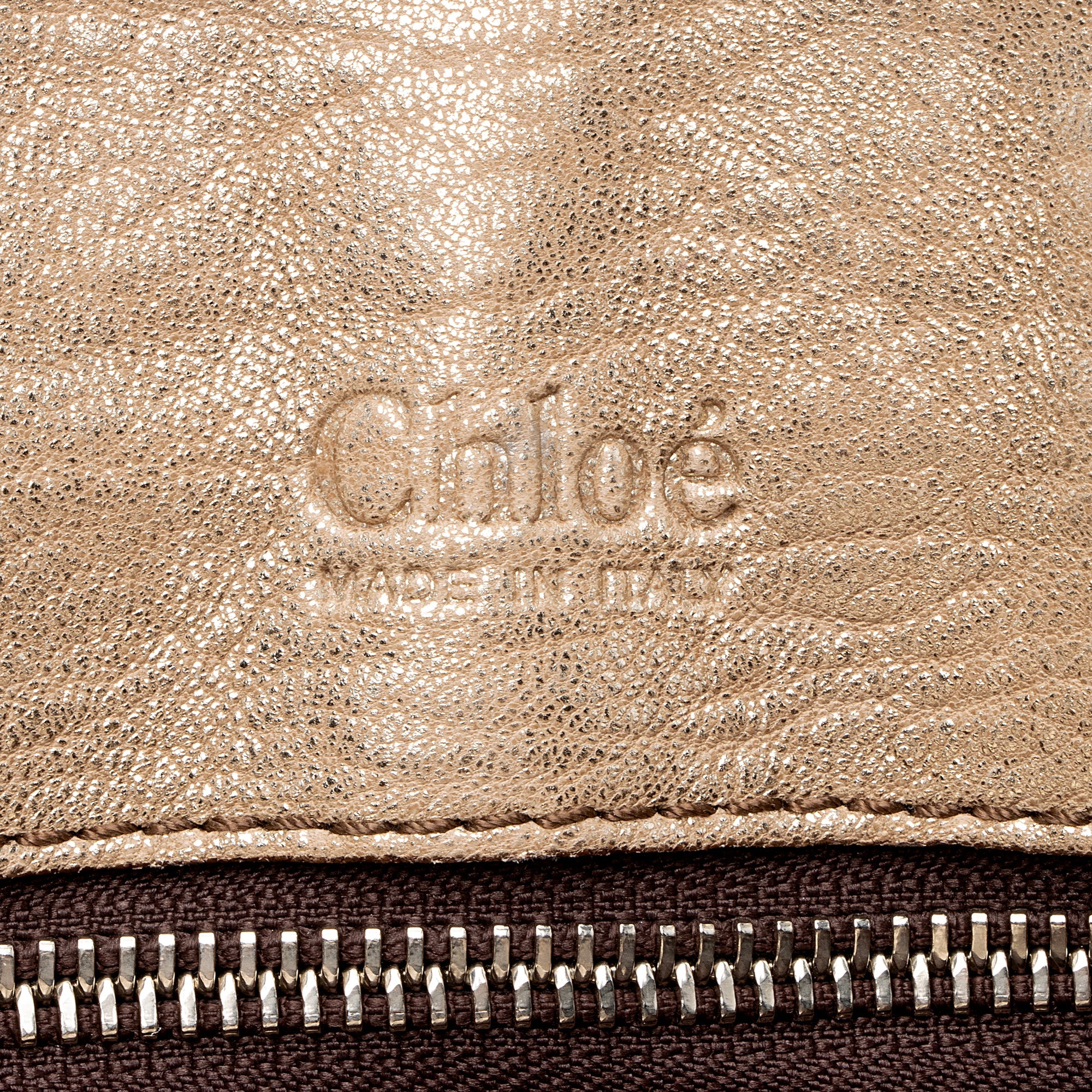 Chloe Metallic Lambskin Saskia Medium Satchel (SHF-22482)