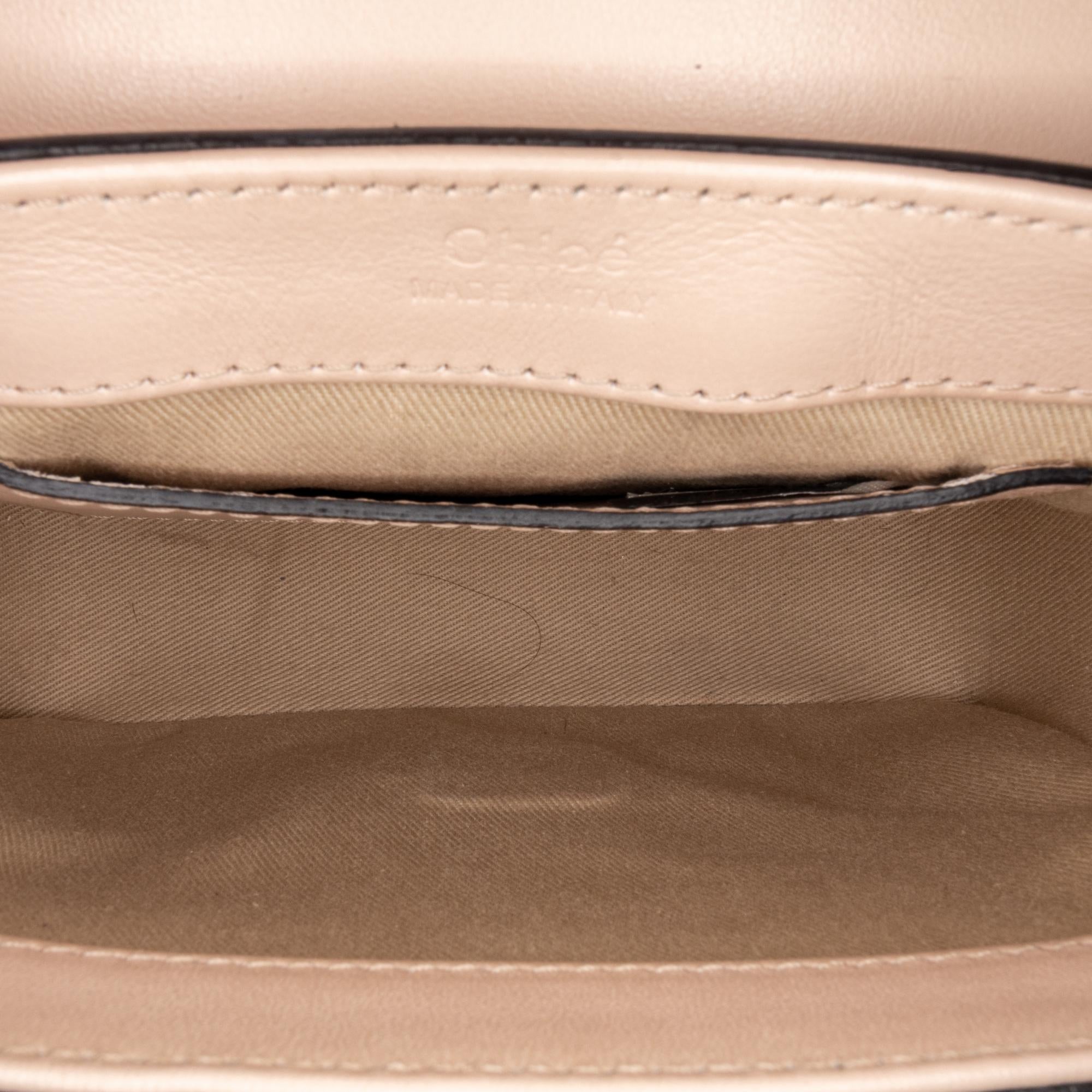Chloe Mini C Embossed Leather Satchel (SHG-33404)