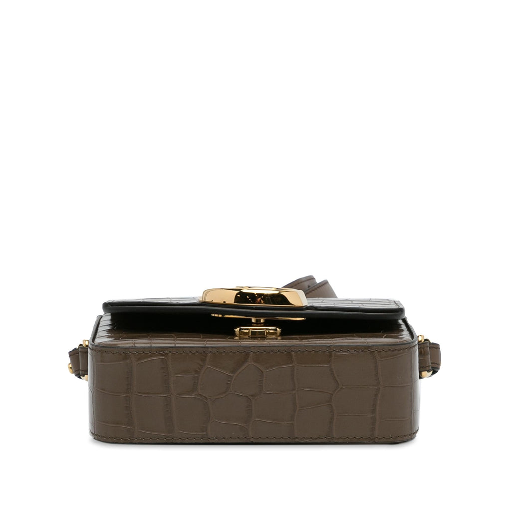 Chloe Mini C Embossed Leather Satchel (SHG-mgwxli)