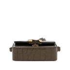 Chloe Mini C Embossed Leather Satchel (SHG-mgwxli)