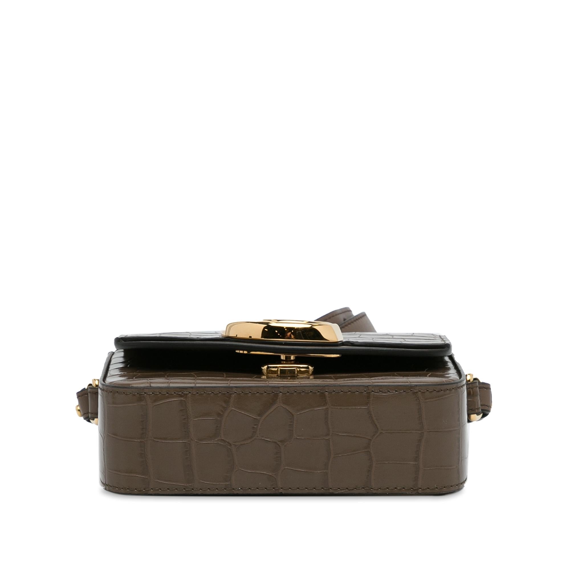 Chloe Mini C Embossed Leather Satchel (SHG-mgwxli)