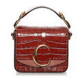 Chloe Mini C Leather Satchel (SHG-30740)