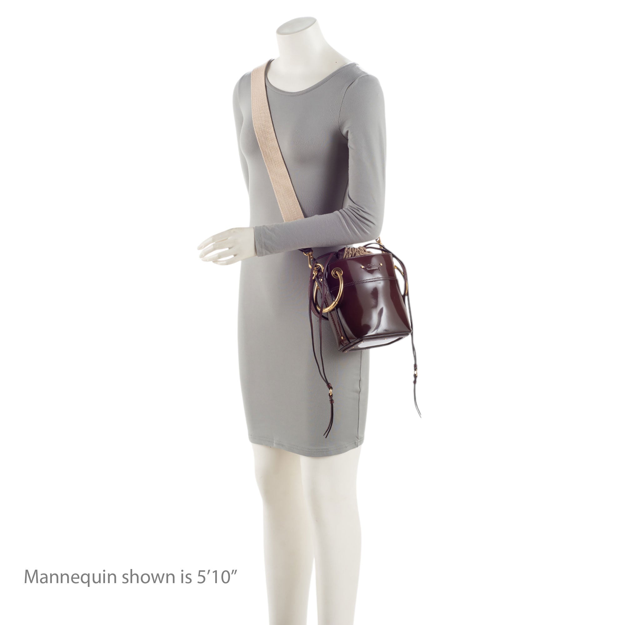 Chloe Patent Leather Roy Mini Bucket Bag