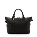 Chloe Perforated Leather Baylee Medium Shoulder Bag (SHF-14832)