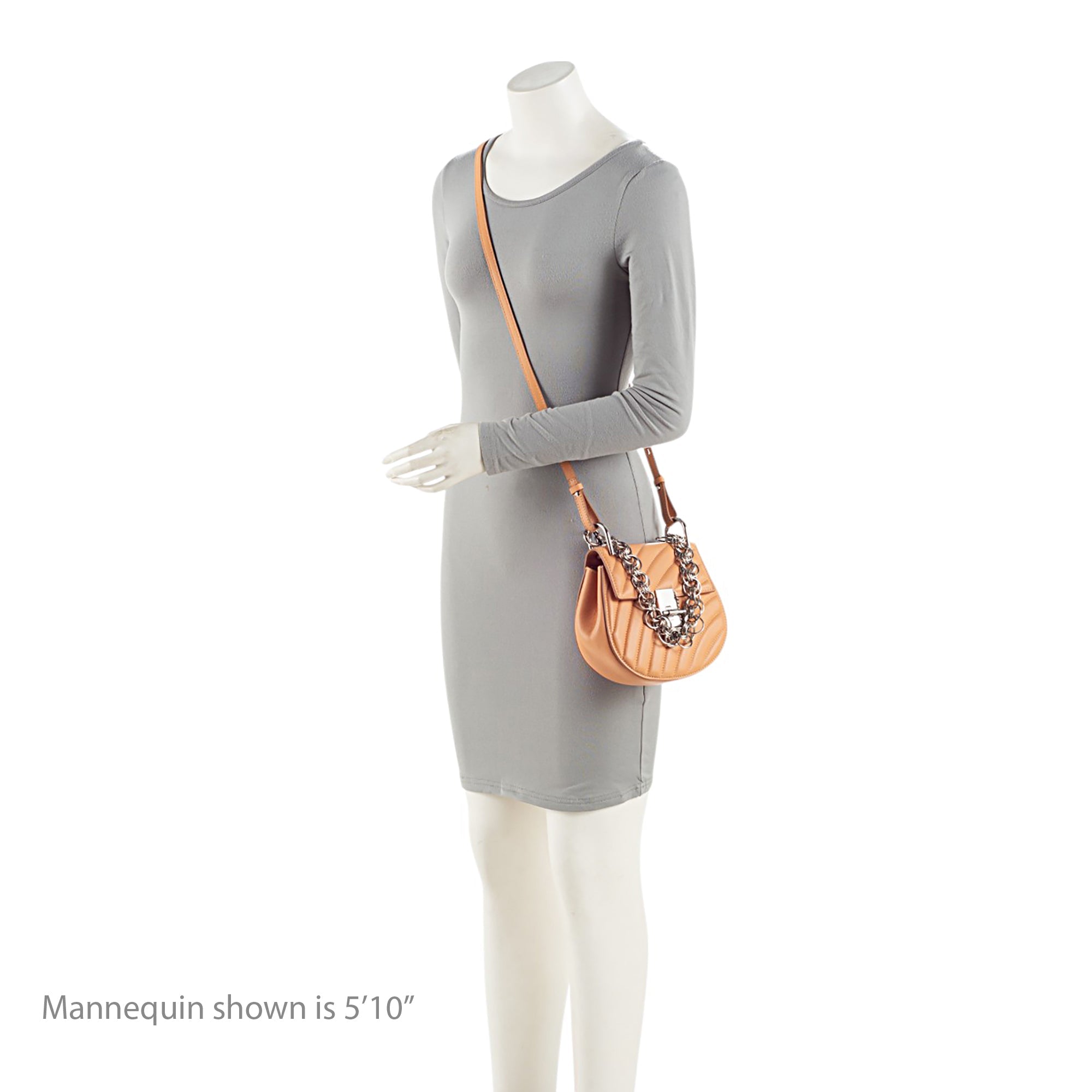 Chloe Quilted Calfskin Drew Bijou Chain Mini Shoulder Bag