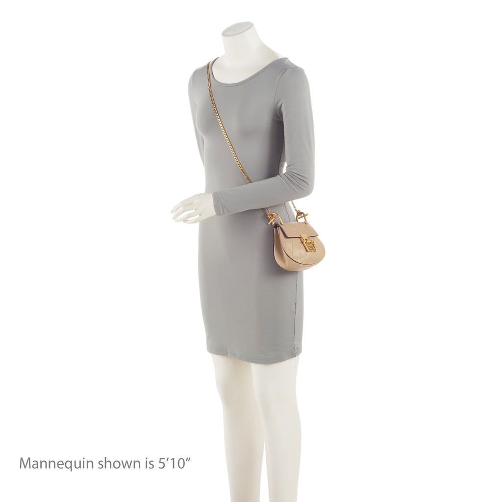 Chloe Quilted Calfskin Drew Nano Shoulder Bag (SHF-y673Ia)