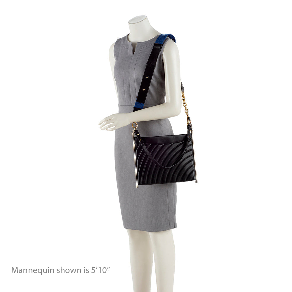 Chloe Quilted Leather Roy Shoulder Bag (SHF-15790)