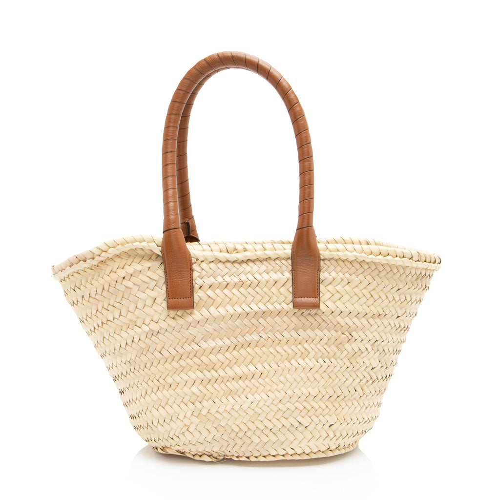 Chloe Raffia Marcie Basket E/W Tote