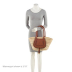 Chloe Raffia Marcie Basket E/W Tote