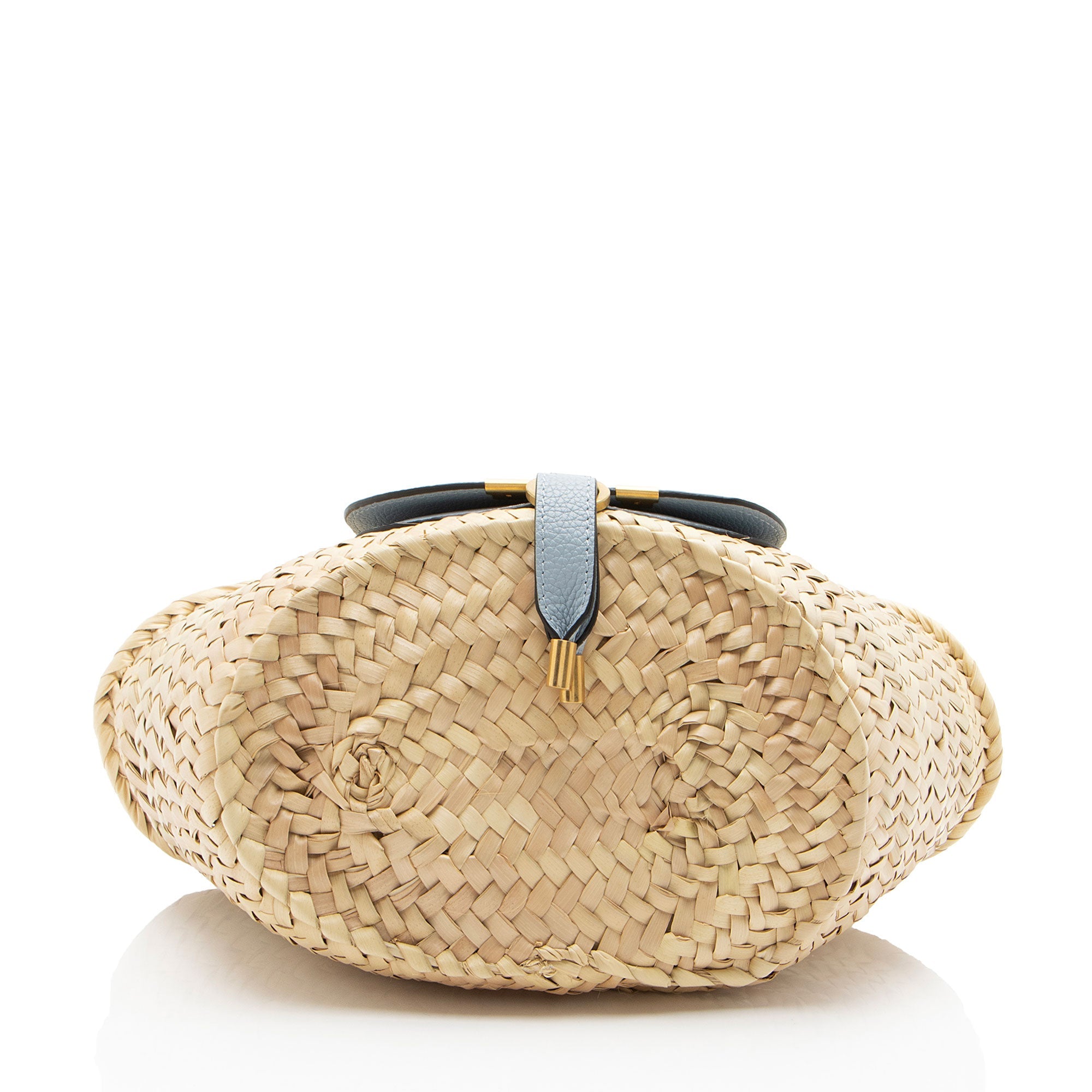 Chloe Raffia Marcie Basket E/W Mini Tote