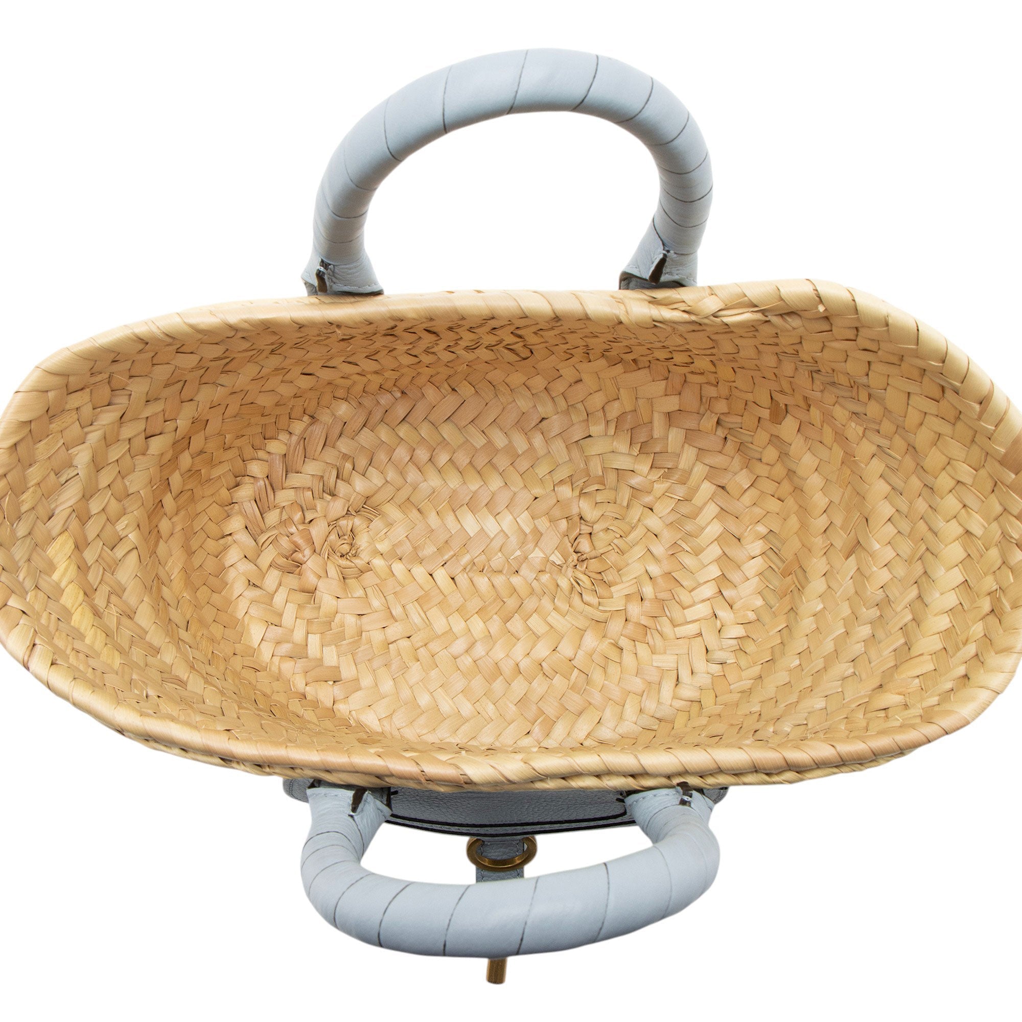 Chloe Raffia Marcie Basket E/W Mini Tote