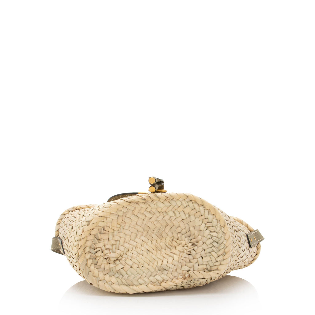 Chloe Raffia Marcie Small Basket Bag