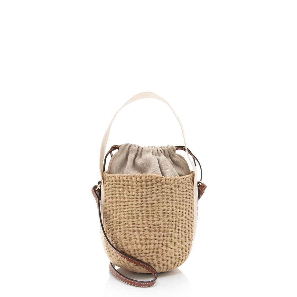 Chloe Raffia Woody Basket Bucket Bag