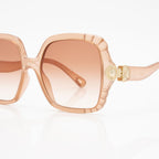 Chloe Scalloped Square Vera Sunglasses