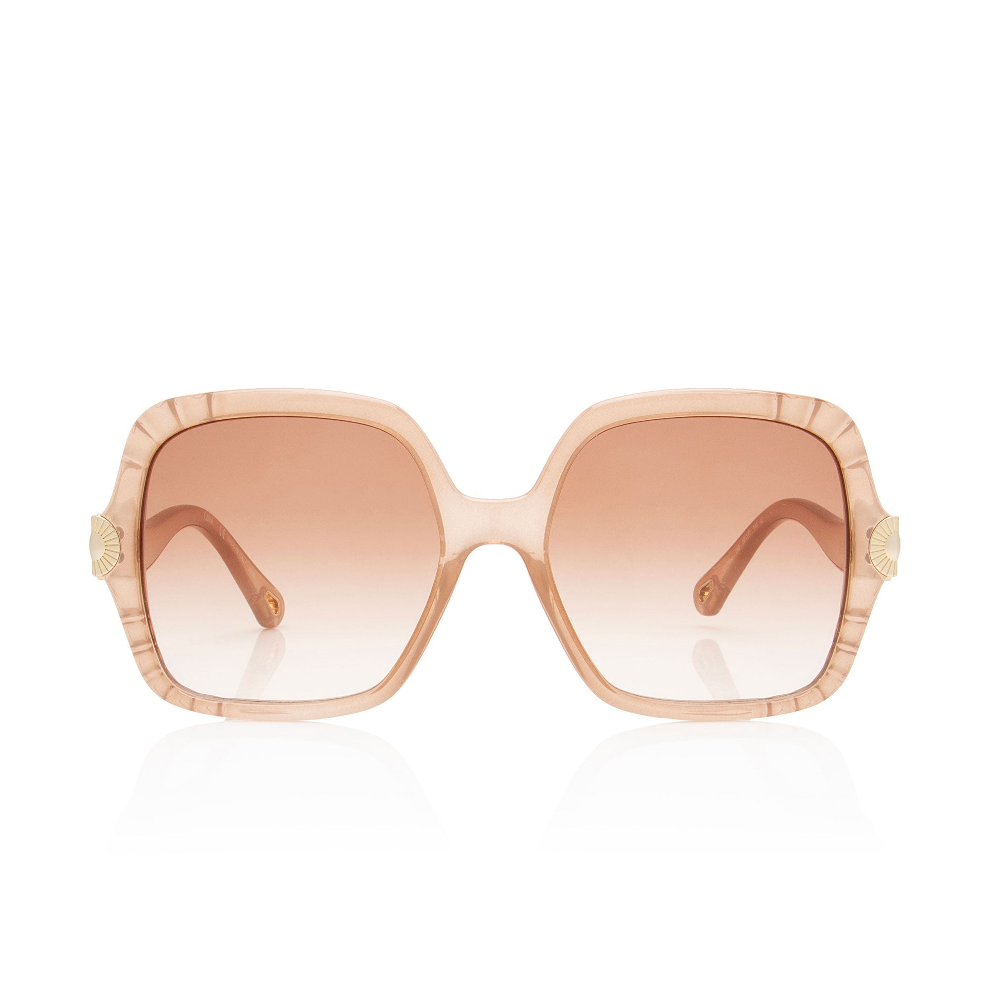 Chloe Scalloped Square Vera Sunglasses