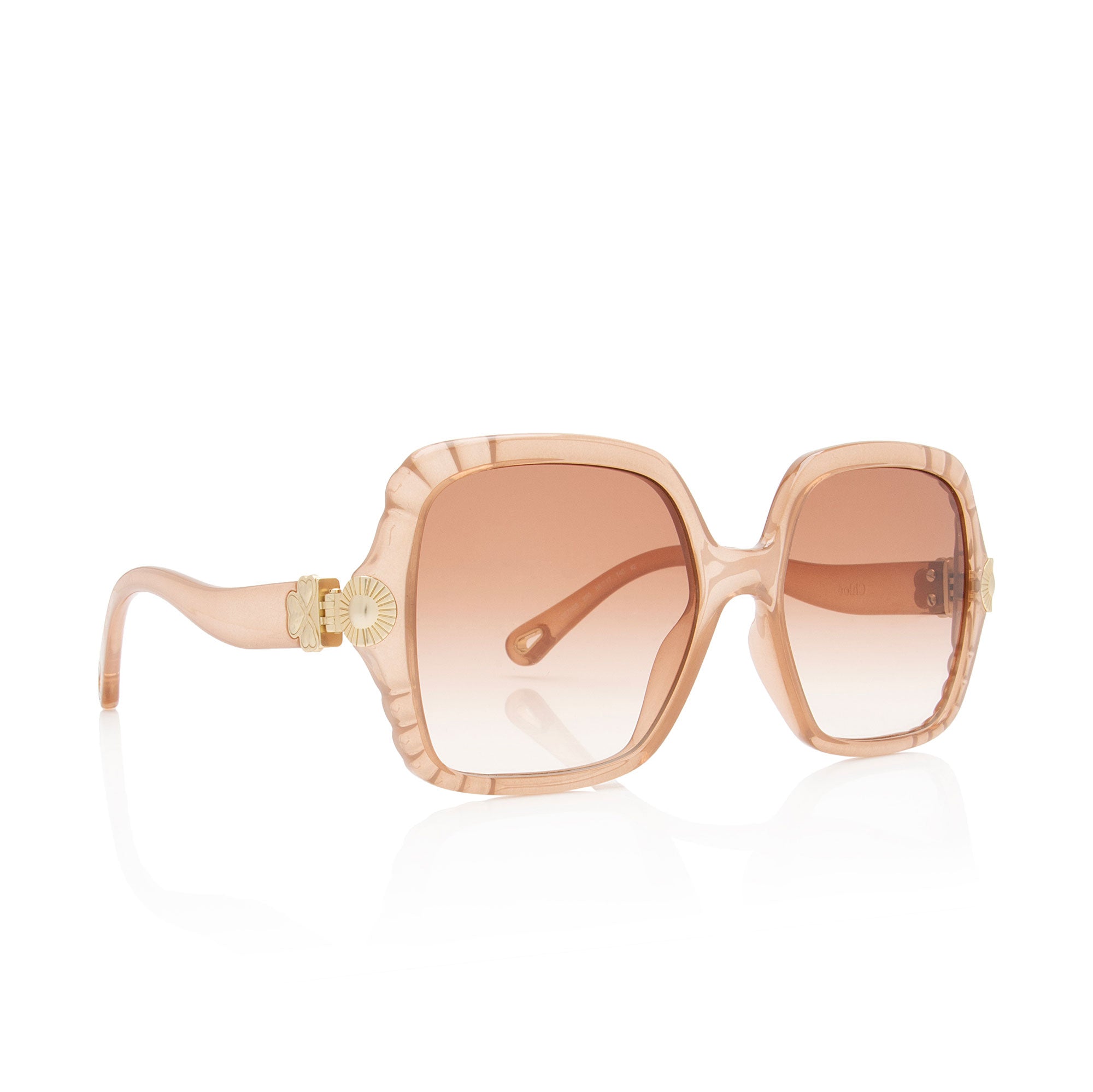 Chloe Scalloped Square Vera Sunglasses