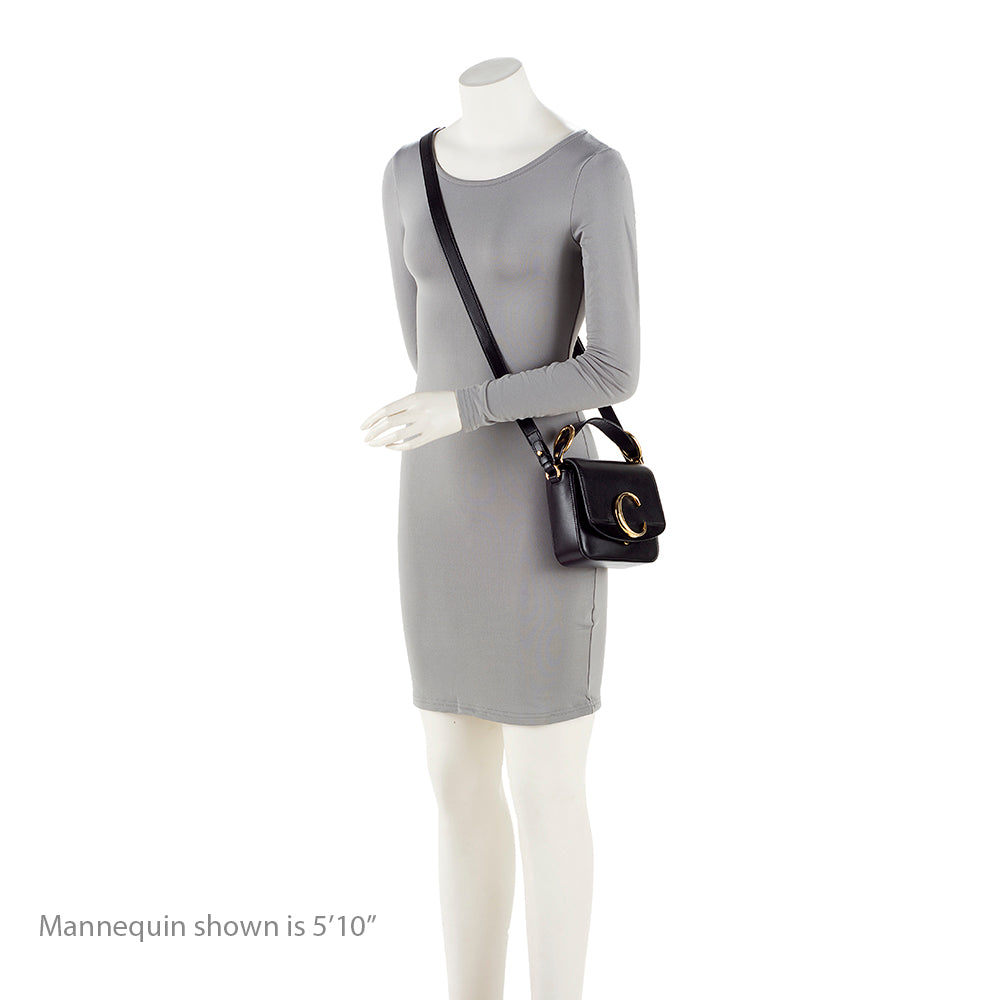 Chloe Shiny Calfskin C Mini Shoulder Bag (SHF-aKHHE2)