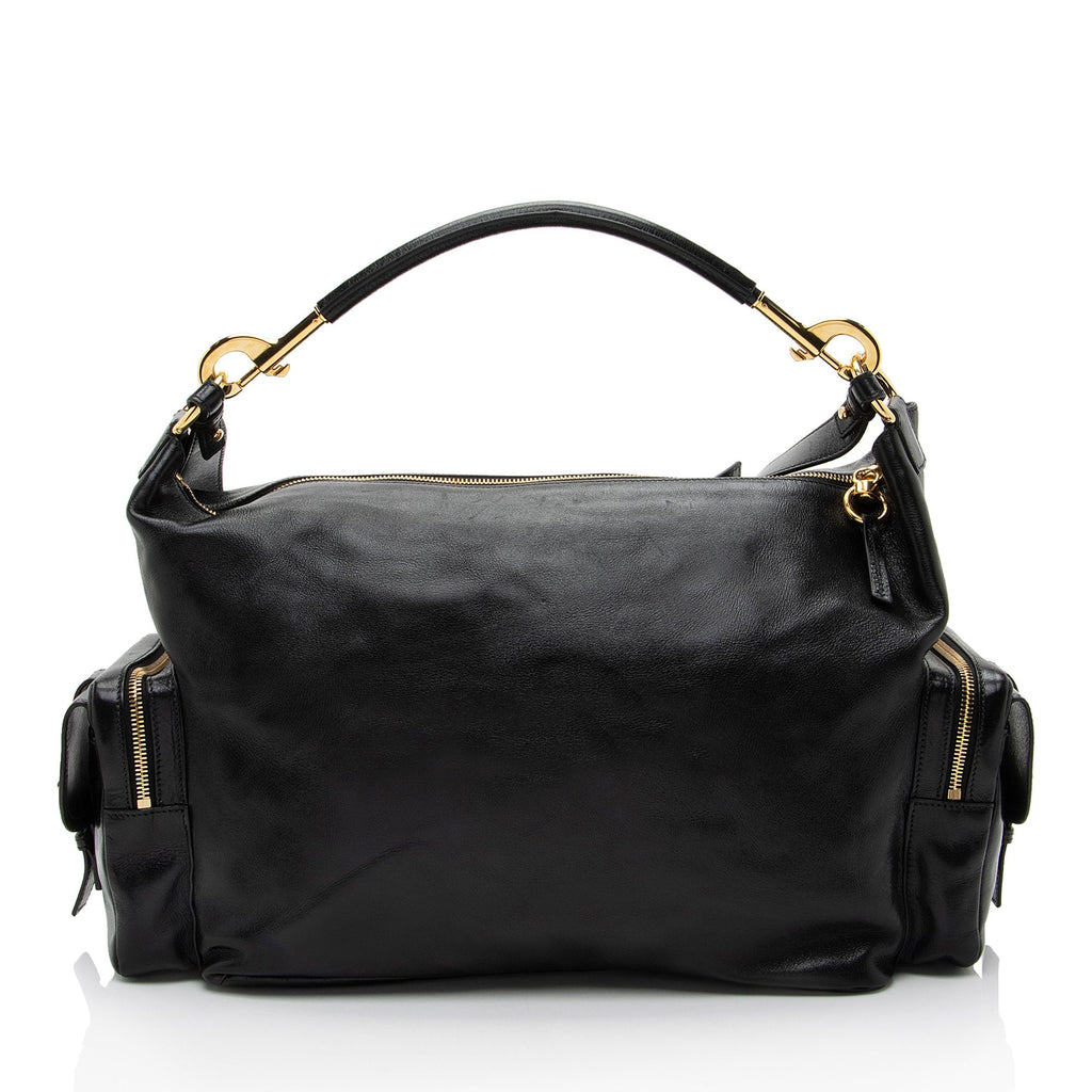 Chloe Shiny Leather Large Camera Bag