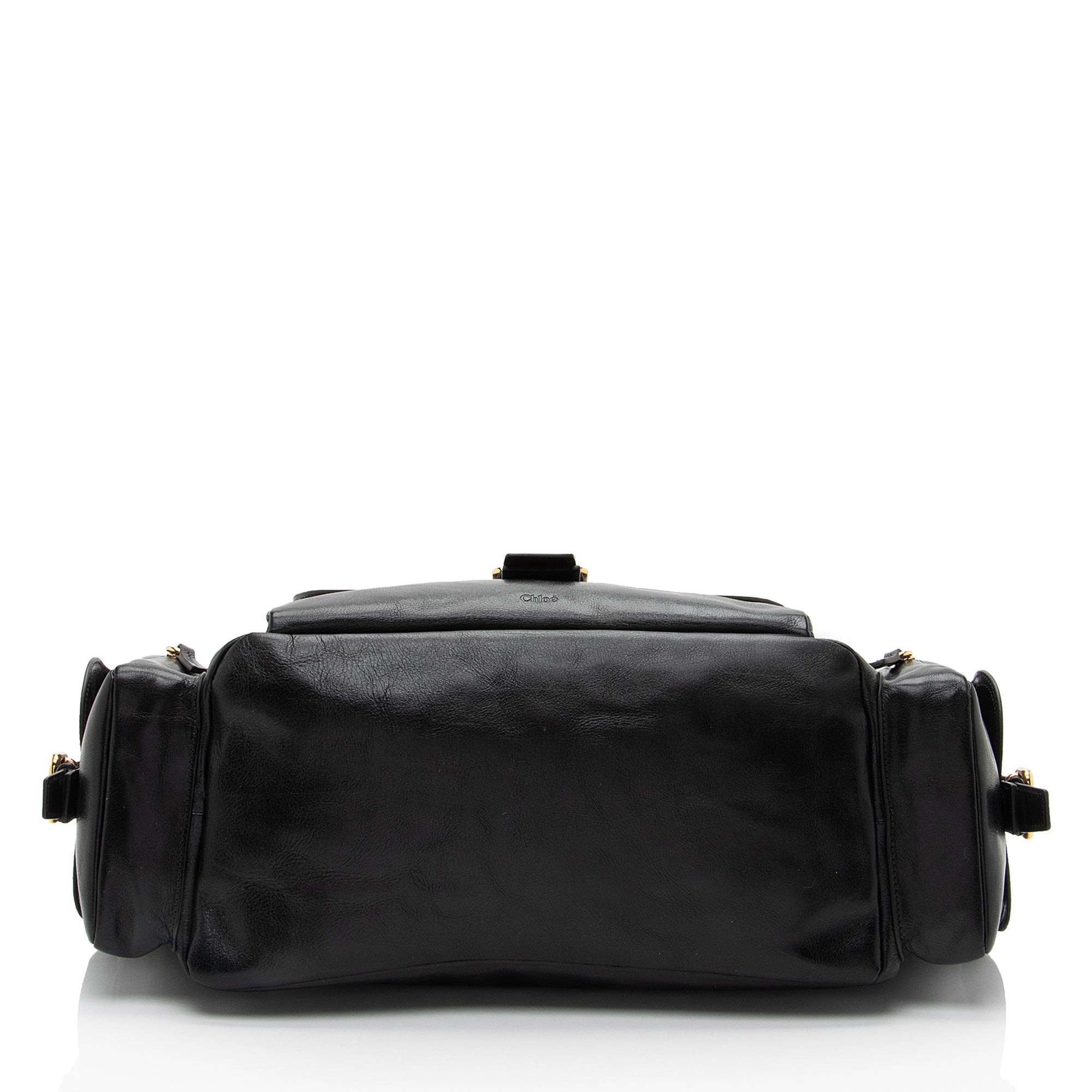Chloe Shiny Leather Large Camera Bag