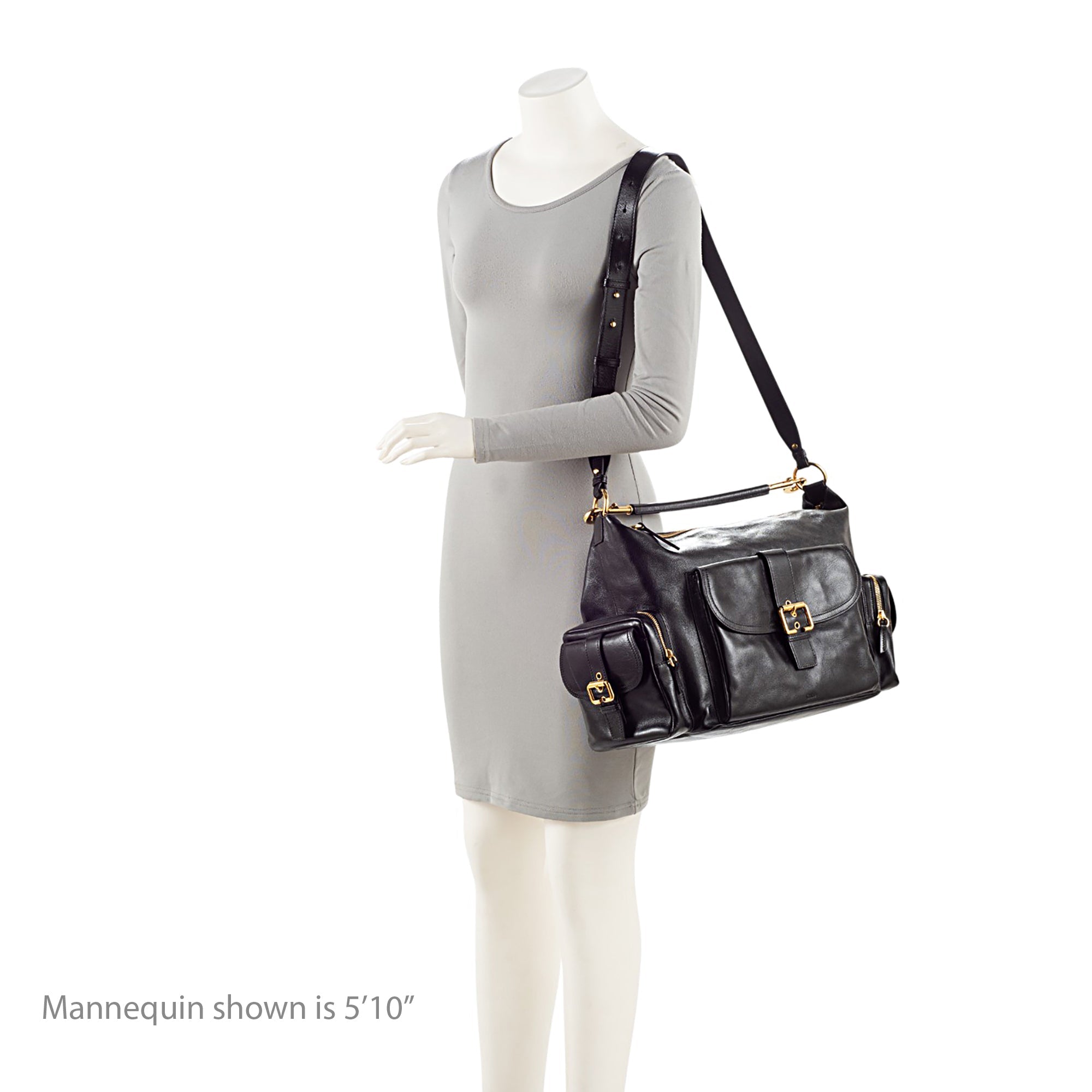 Chloe Shiny Leather Large Camera Bag