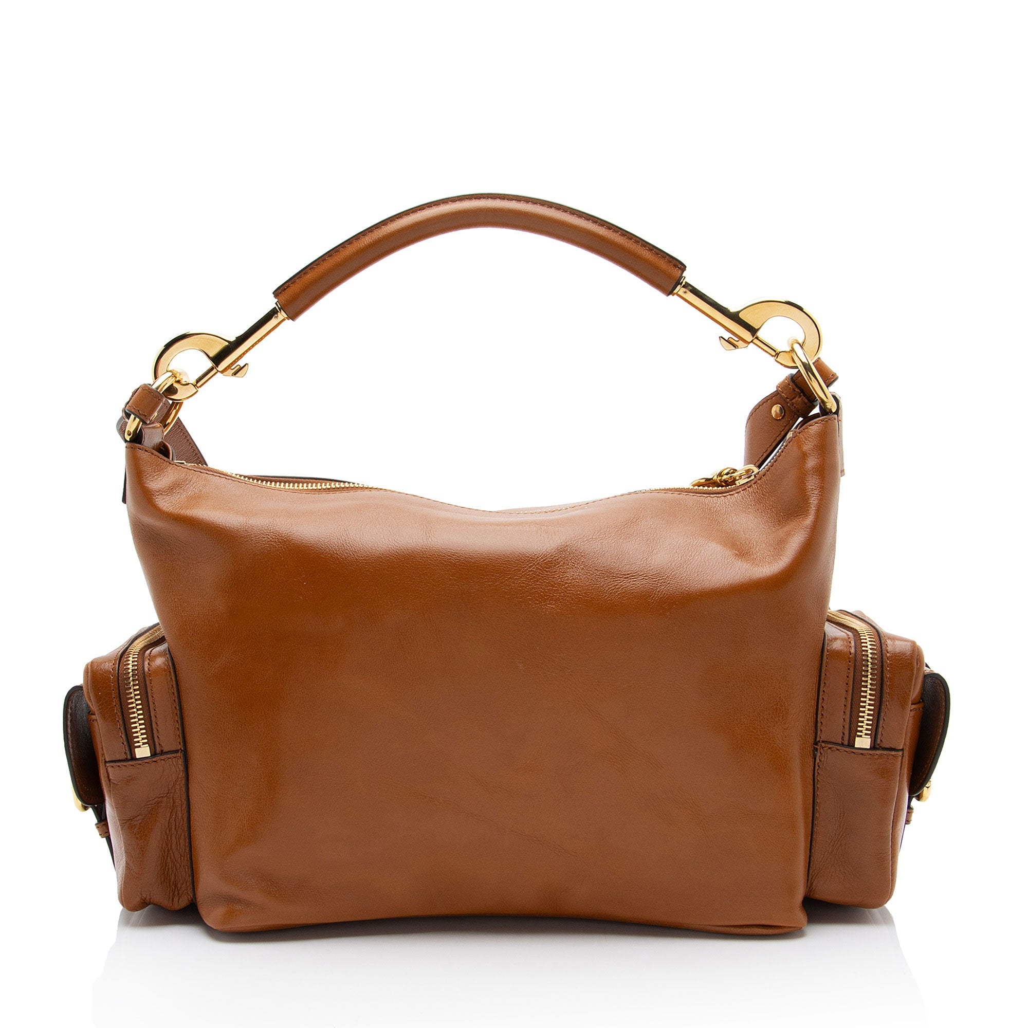 Chloe Shiny Leather Medium Camera Bag