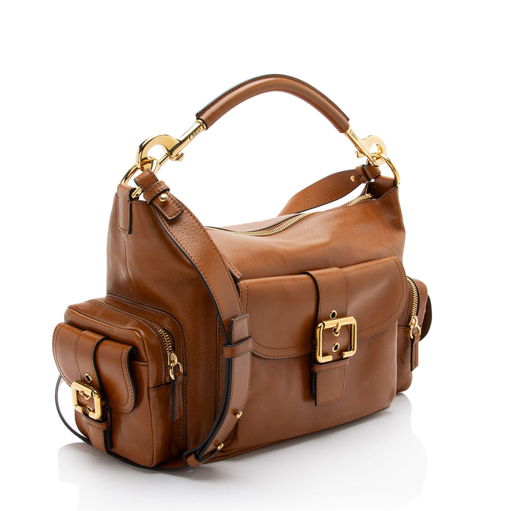 Chloe Shiny Leather Medium Camera Bag