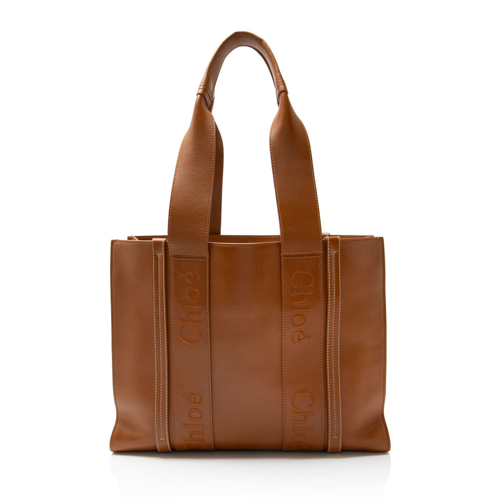 Chloe Soft Leather Woody Medium Tote