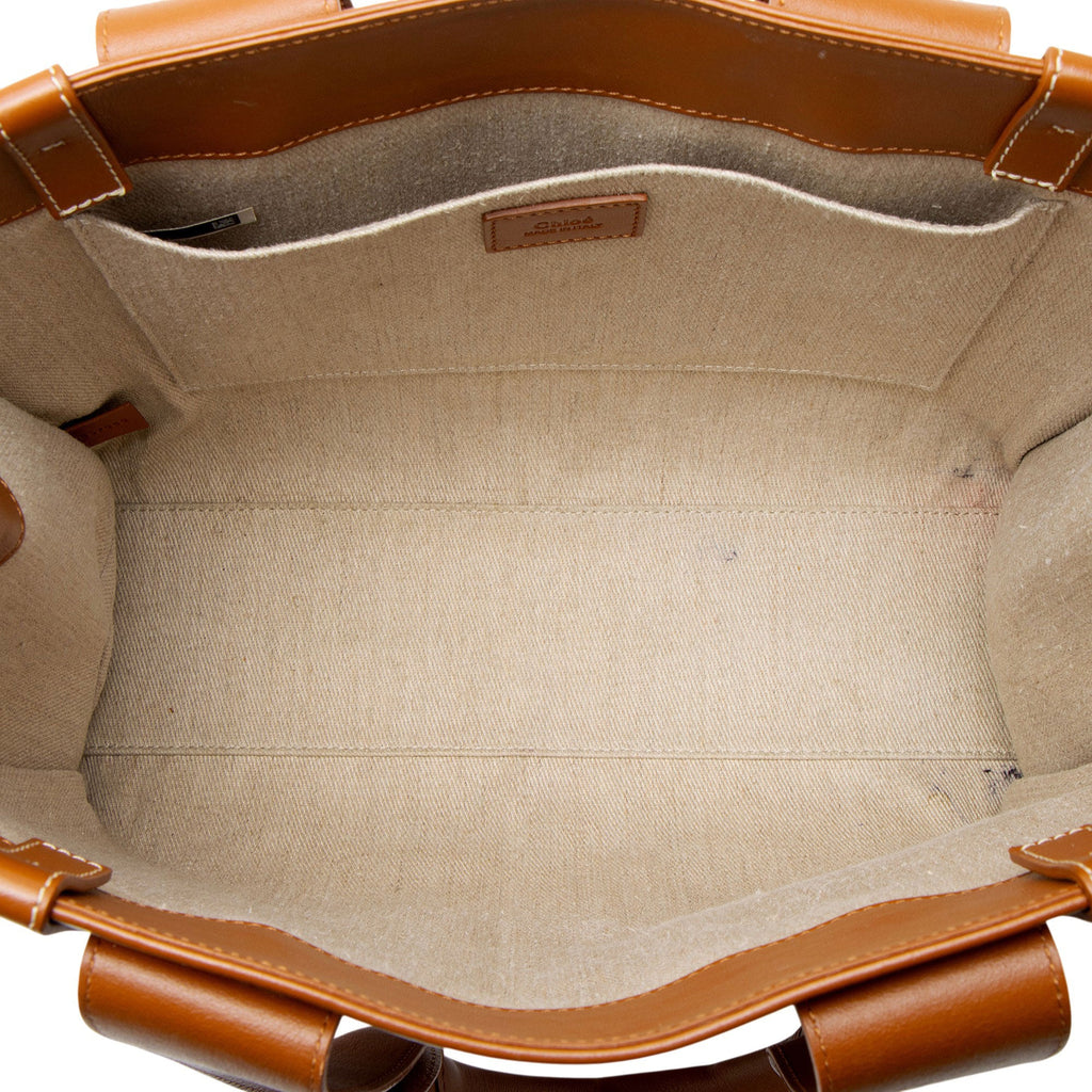 Chloe Soft Leather Woody Medium Tote