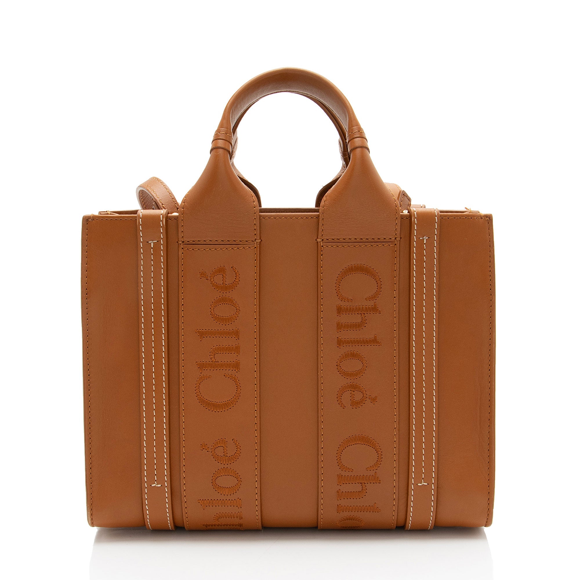 Chloe Soft Leather Woody Small Tote