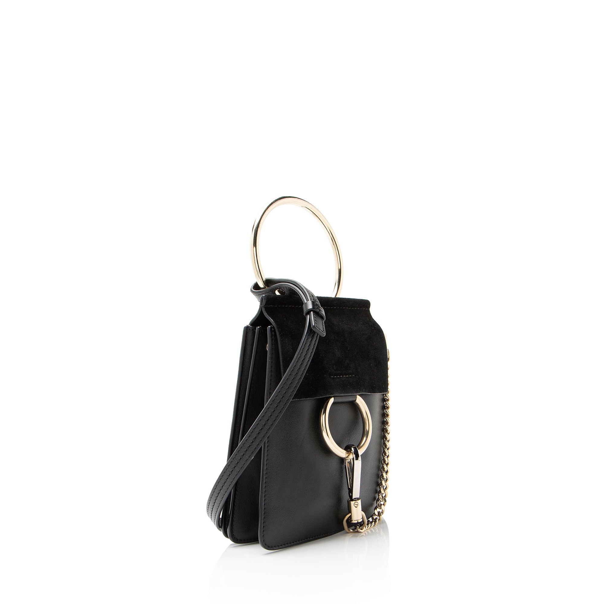 Chloe Suede Calfskin Faye Small Bracelet Bag
