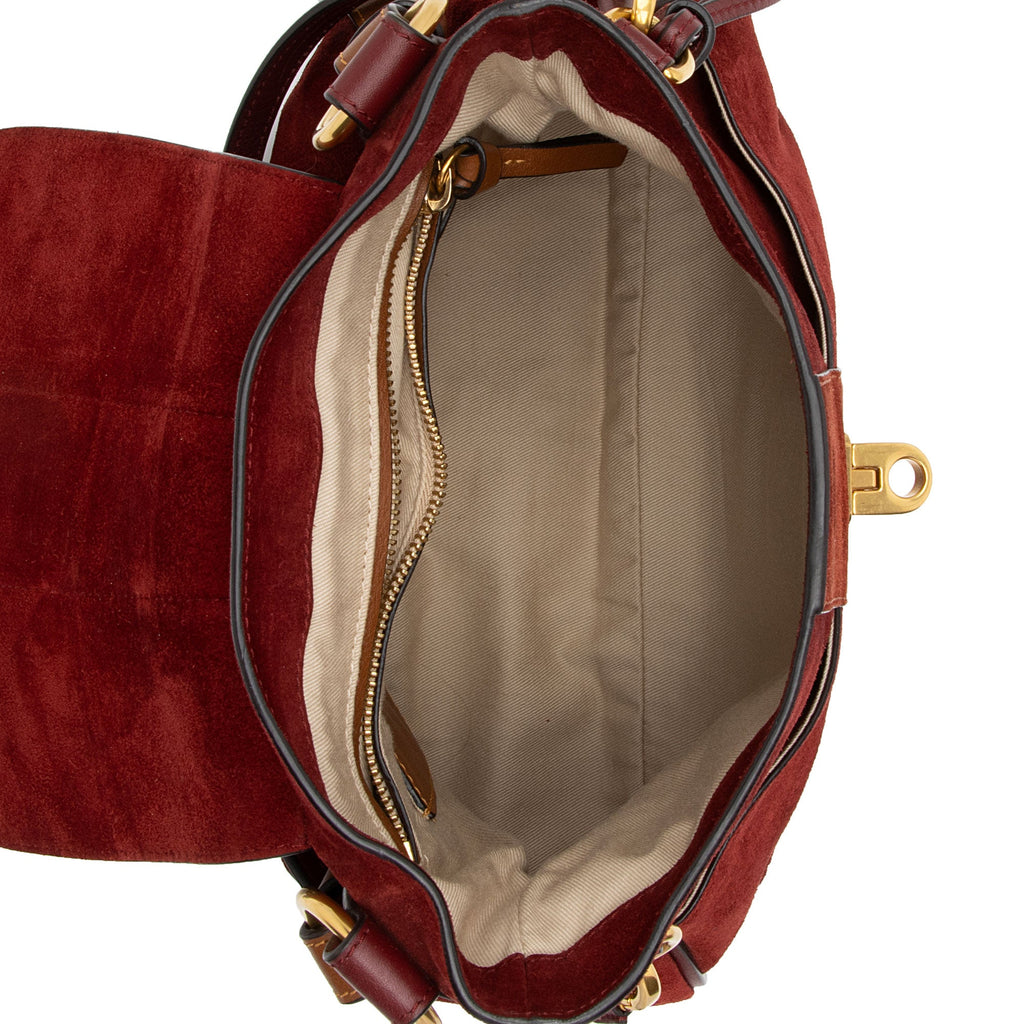 Chloe Suede Lexa Shoulder Bag (SHF-fbjTXb)
