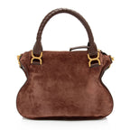 Chloe Suede Marcie Medium Satchel (SHF-9KssaD)