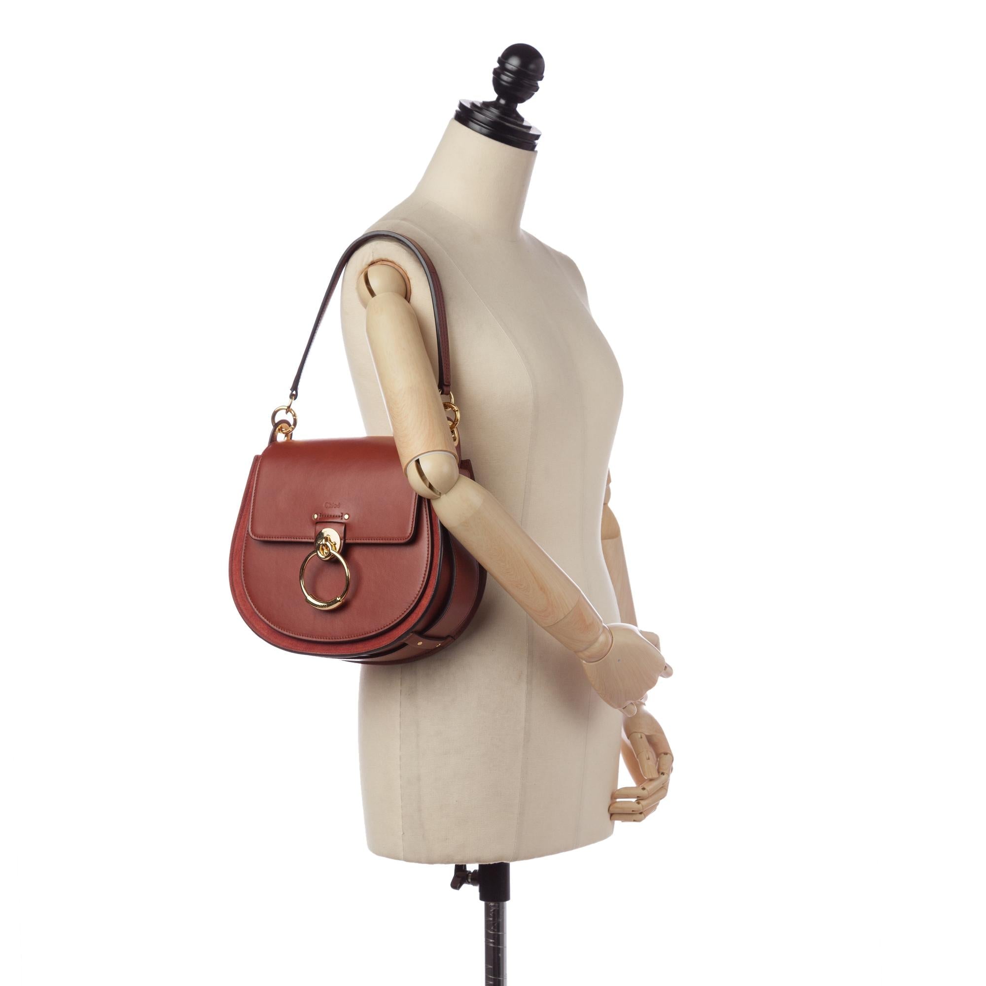 Chloe Tess Leather Satchel (SHG-33757)