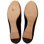 Chloe Velvet Scalloped Lauren Flats - Size 9.5 / 39.5 (SHF-d1pa1o)