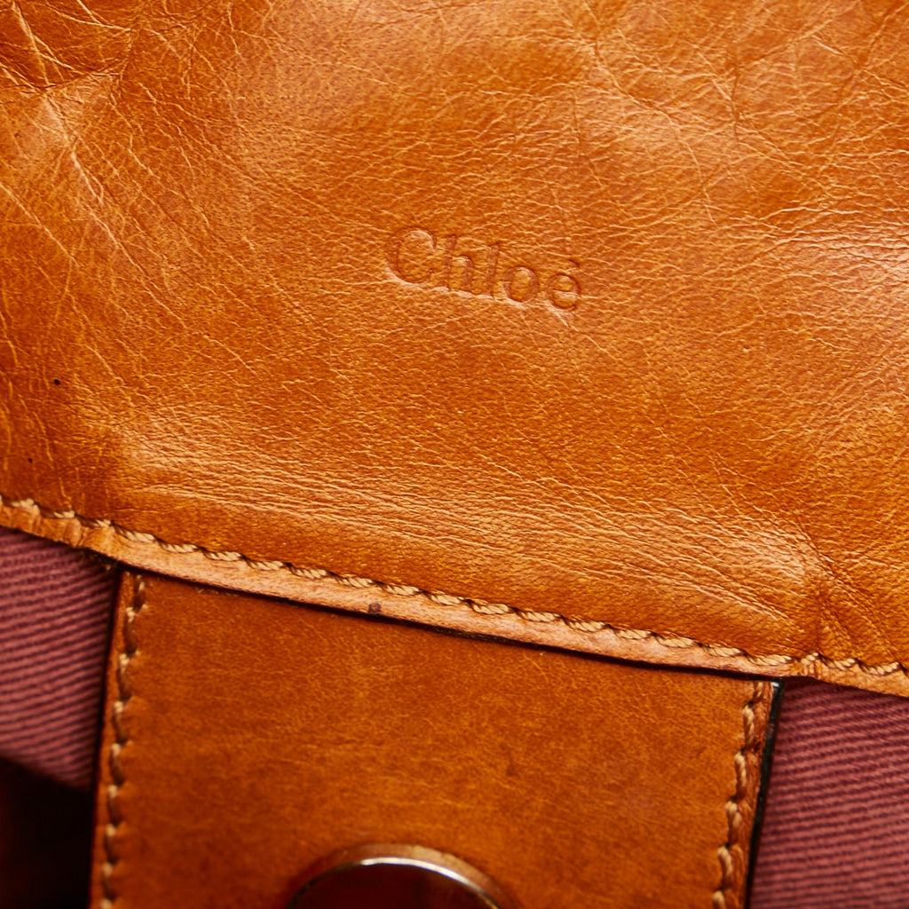 Chloe Victoria Leather Satchel (SHG-23781)