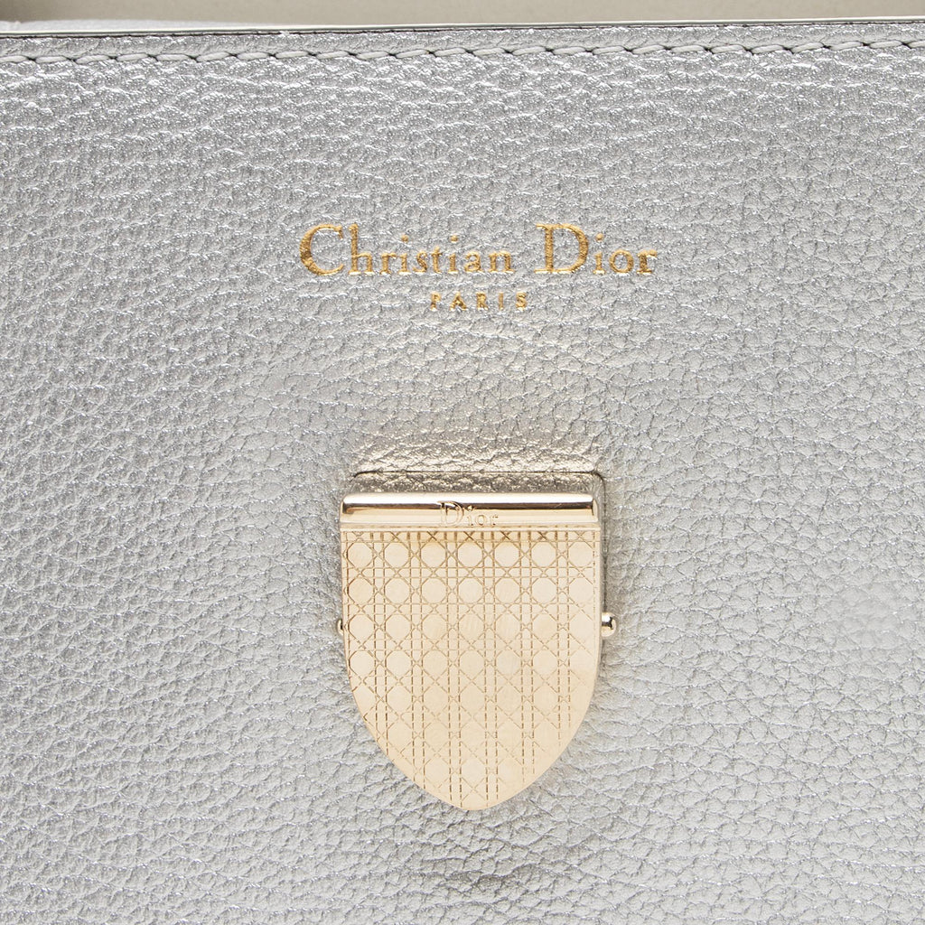 Dior Metallic Calfskin Diorever Medium Tote (SHF-BJ3NV5)