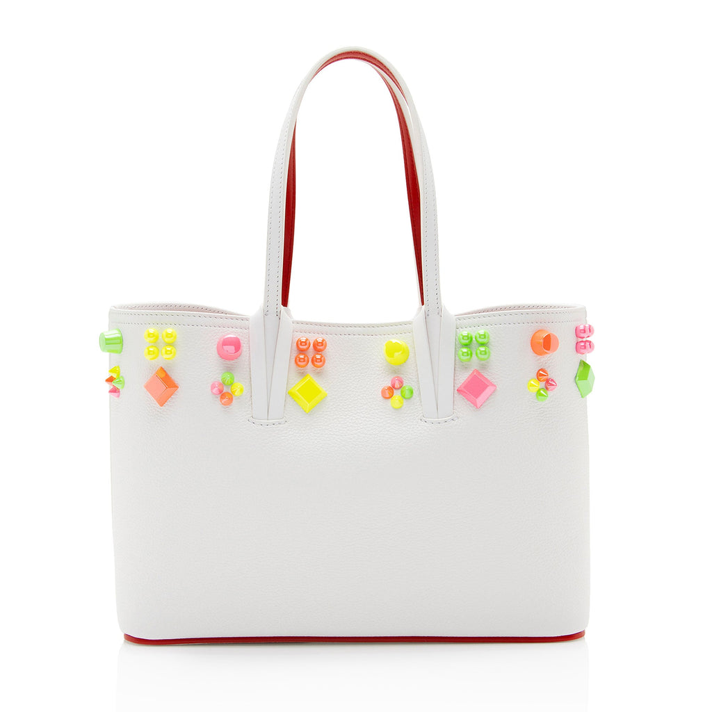 Christian Louboutin Calfskin Couronnes Sevillana Cabata Tote (SHF-CSufWo)